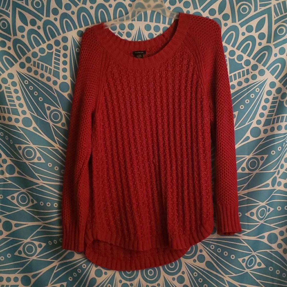 Pink slouchy CK sweater